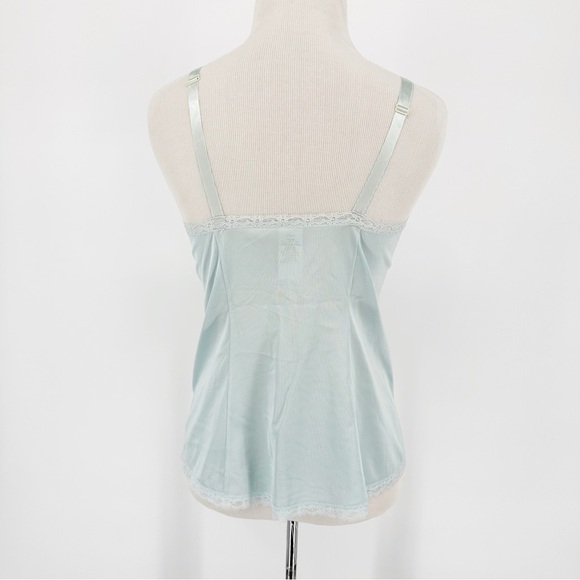 Vintage Baby Blue Lace Satin Camisole Size 32 - Picture 4 of 6